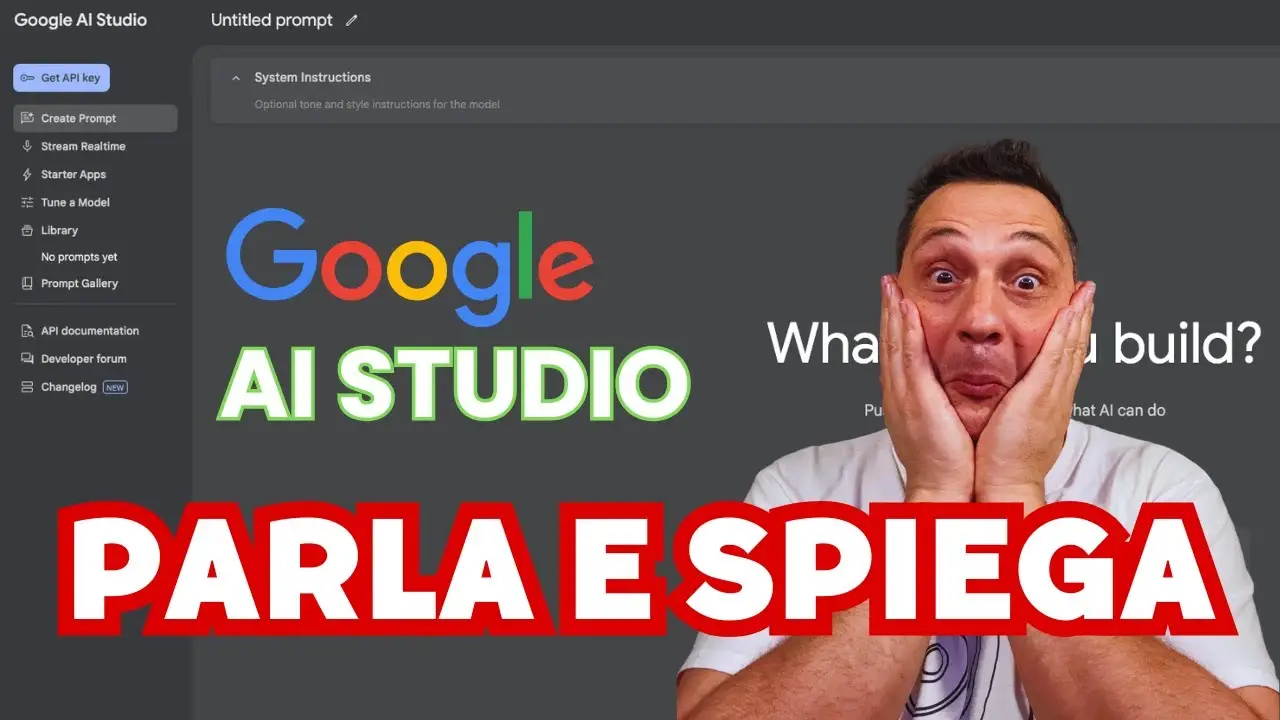 Google AI studio vede il tuo monitor e ti guida passo passo